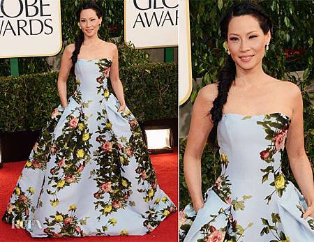 Lucy-Liu-In-Carolina-Herrera-2012-Golden-Globe-Awards