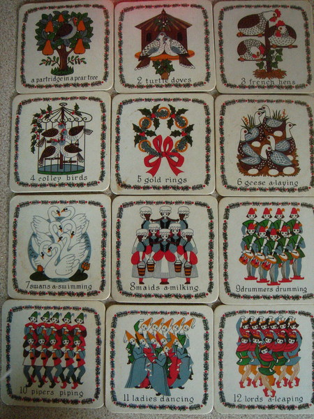 聖誕杯墊 聖誕杯墊