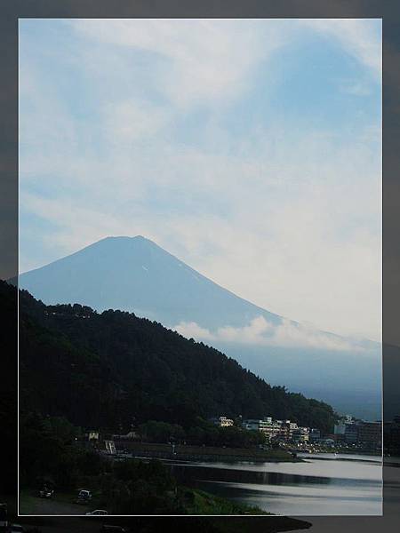 河口湖遠眺富士山