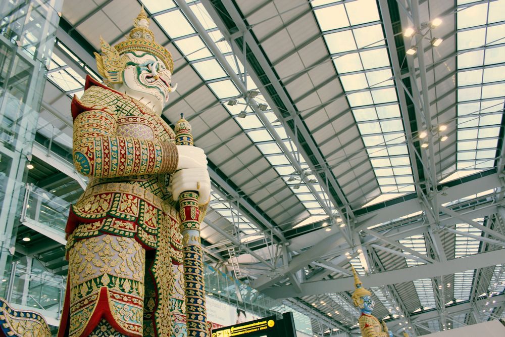 曼谷蘇凡納布國際機場 Suvarnabhumi International Airport電話卡/美食街/退稅/環境/機場快捷介紹 阿飛的舊底片 台灣 香港 澳門 泰國 日本 韓國 印度