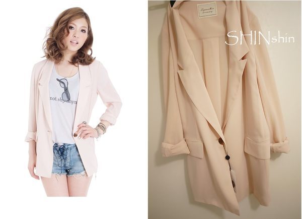 SHINFINAL SALE!!!60 Lagunamoon超美雪紡長版西裝外套1880 SHINFINAL SALE!!!60 Lagunamoon超美雪紡長版西裝外套1880