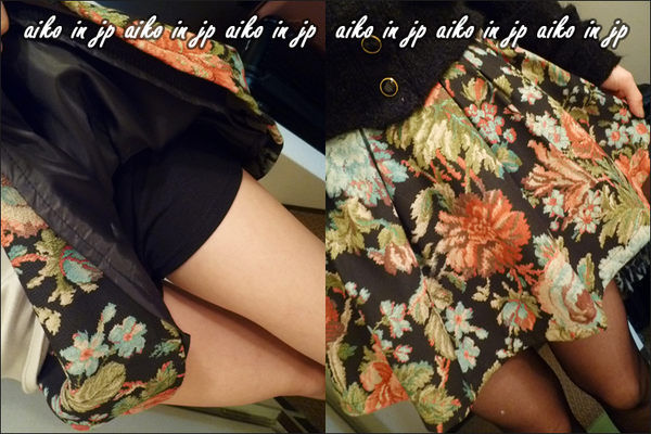 aiko in jp一月折扣季170 one way折扣款連著短褲復古花卉圖案好搭短裙1680.jpg