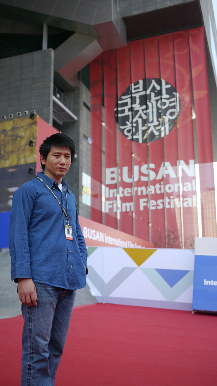 趙德胤在釜山影展會場 趙德胤在釜山影展會場