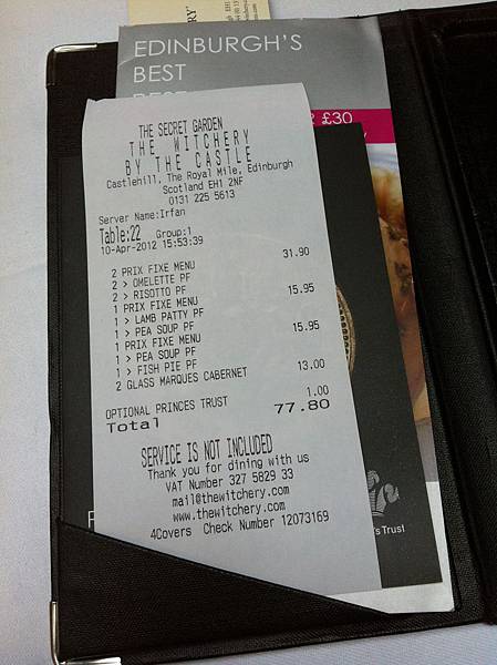 Flat 135/愛美食 蘇格蘭 Scotland 愛丁堡 Edinburgh The Witchery by the Castle 餐廳 Flat 135/愛美食 蘇格蘭 Scotland 愛丁堡 Edinburgh The Witchery by the Castle 餐廳