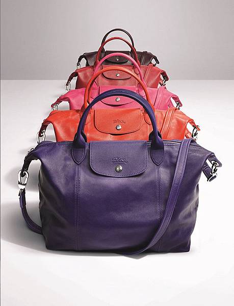 Longchamp超輕巧小羊皮摺疊包Le Pliage Cuir