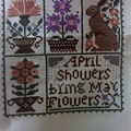 Cross stitch - April Cross stitch - April