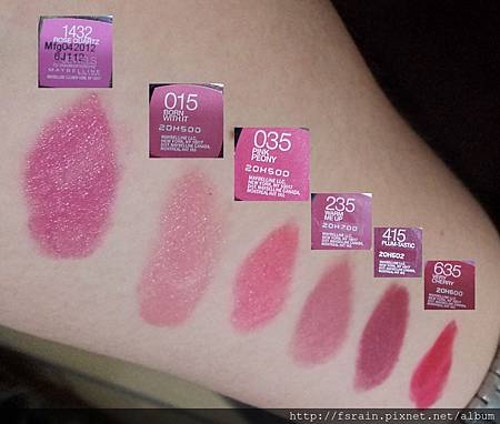 Maybelline ColorSensational Lipsticks Comparison Swatches-01