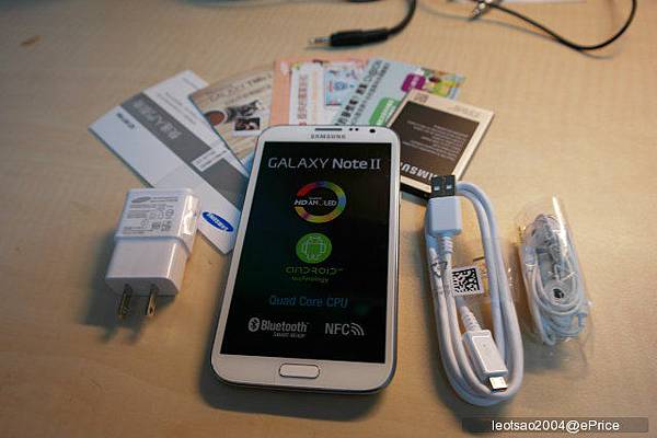開箱】Samsung Galaxy Note II 大理石白