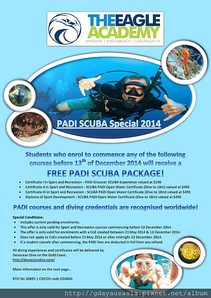 PADI SCUBA Special 20141