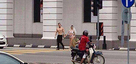 怡保街頭惊現只穿比基尼的婚禮 怡保街頭惊現只穿比基尼的婚禮