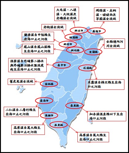 各縣市鰻魚保護區