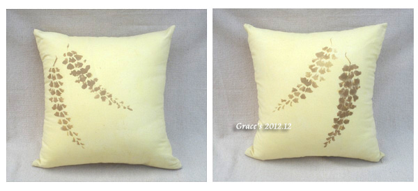 福木靠墊-紫藤圖案 福木靠墊-紫藤圖案