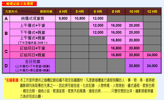 婚攝服務報價-20130120 婚攝服務報價-20130120