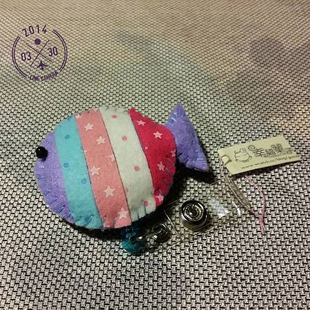 薰衣草色彩虹魚識別證NT150