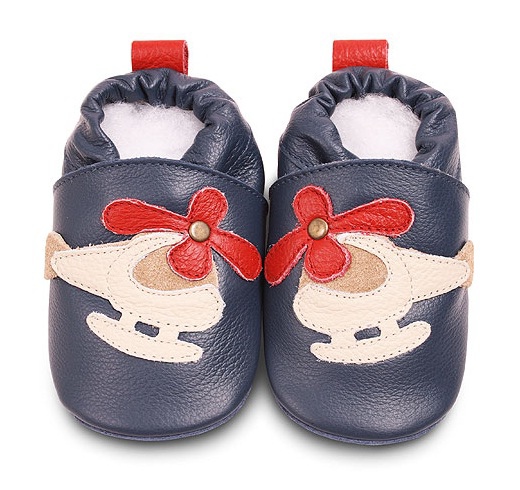 Navy_Red_Helicopter (#BNV11) _classic boys soft sole leather baby shoes