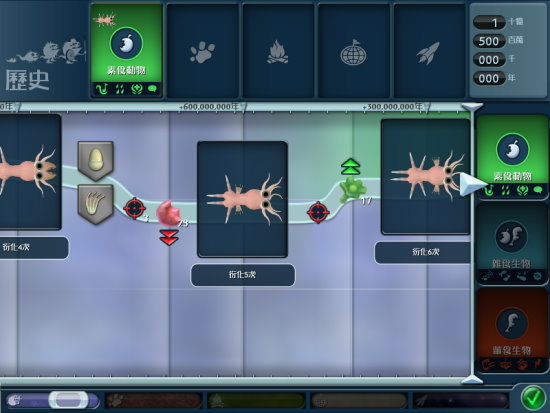 SPORE:進化歷史 SPORE:進化歷史