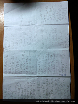 20110703,用Fayfay給的提示單張寫的筆記... 20110703,用Fayfay給的提示單張寫的筆記...