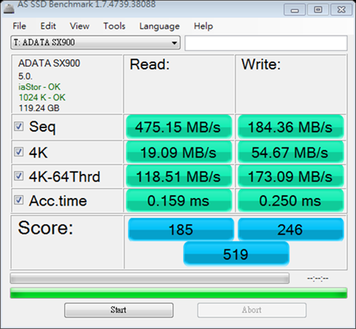 as-ssd-bench ADATA SX900 2013.9.24 上午 04-31-50