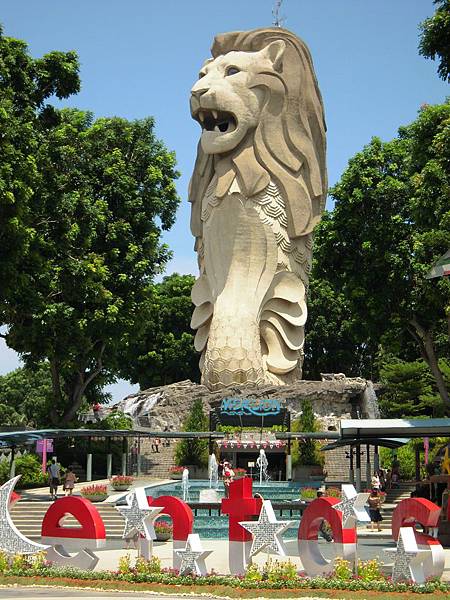 Sentosa也有魚尾獅 Sentosa也有魚尾獅
