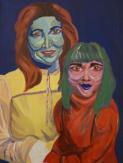 糟糕藝術媽媽與小女孩