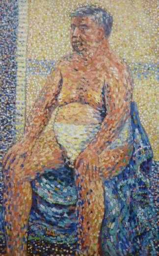 糟糕藝術喬治在馬桶上