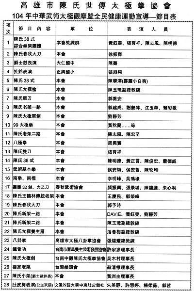 104觀摩會節目表