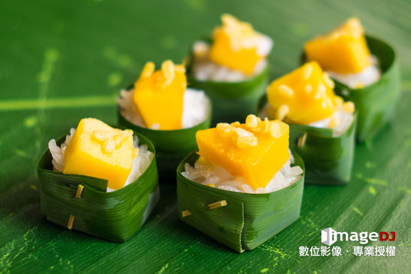 夏季素材圖庫-泰國芒果糯米飯-Stock image Mango Sticky Rice-典匠資訊imageDJ