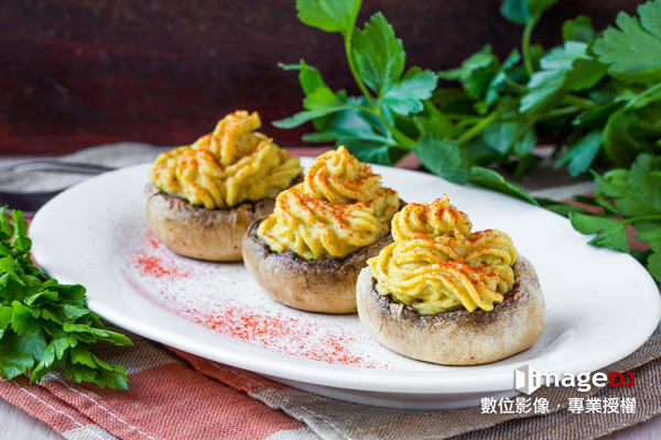 夏季素材圖庫-義大利鑲蘑菇-Stock image Stuffed Mushrooms-典匠資訊imageDJ 夏季素材圖庫-義大利鑲蘑菇-Stock image Stuffed Mushrooms-典匠資訊imageDJ