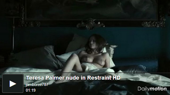 泰瑞莎帕瑪過去在電影掠木行动Restraint中有相當大膽的床戲演出teresa palmer sex in Restraint