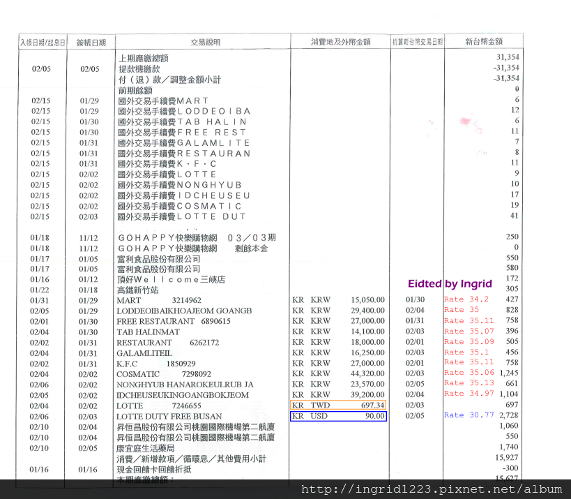 2014Feb Korea EX rate