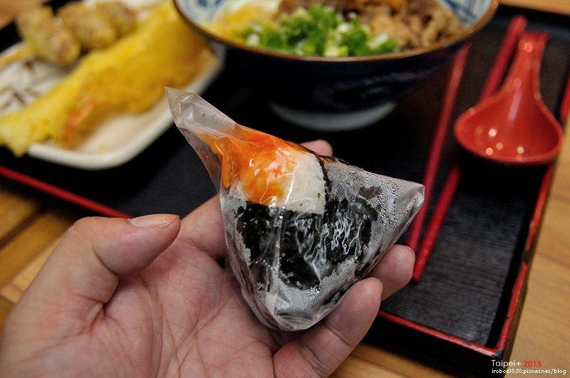台北-日本丸龜製麵-烏龍麵-牛肉冷釜-明太子飯團.JPG 台北-日本丸龜製麵-烏龍麵-牛肉冷釜-明太子飯團.JPG