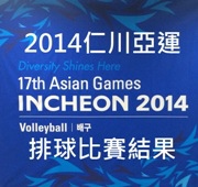 2014仁川亞運排球比賽結果 2014仁川亞運排球比賽結果