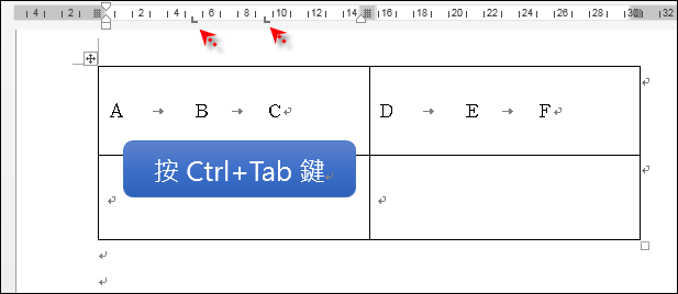 Word-在設定項目符號的段落中使用Tab鍵 Word-在設定項目符號的段落中使用Tab鍵