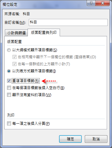 使用樞分析表建立表格式摘要結果 使用樞分析表建立表格式摘要結果