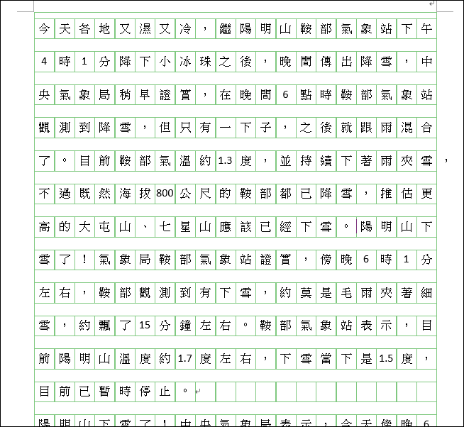 Excel-模擬Word文件將文字置入稿紙中(MID,ROW,COLUMN) Excel-模擬Word文件將文字置入稿紙中(MID,ROW,COLUMN)