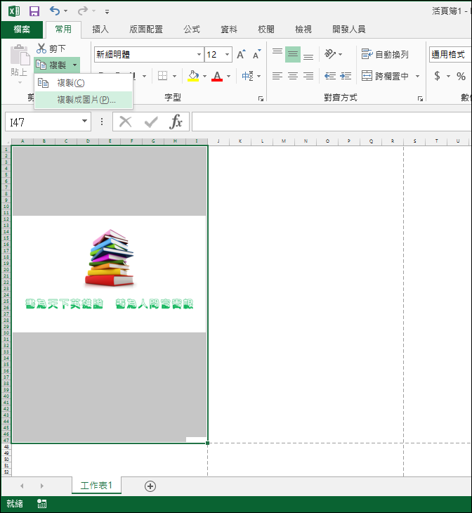 Excel-在工作表的每一頁正中央有置入圖片 Excel-在工作表的每一頁正中央有置入圖片