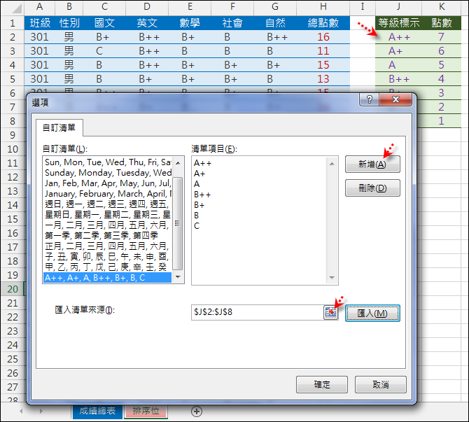 Excel-練習(以國中教育會考成績為例)(VLOOKUP,SUMPRODUCT,樞紐分析) Excel-練習(以國中教育會考成績為例)(VLOOKUP,SUMPRODUCT,樞紐分析)