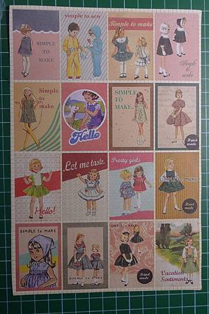 貼紙四:復古郵票！讓我忍不住心動的就是她！