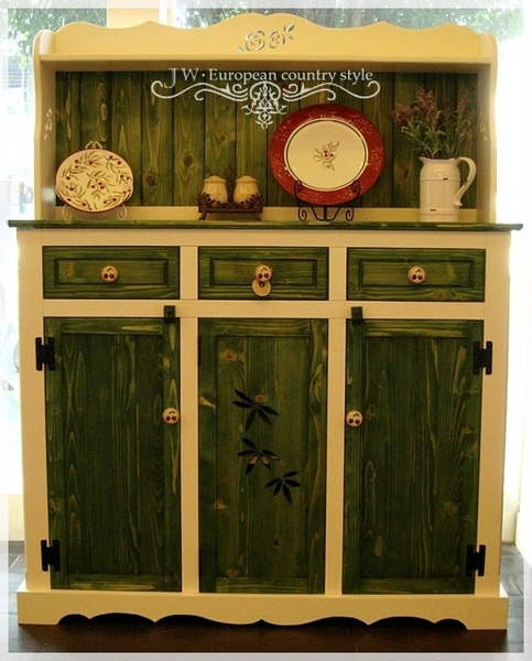 熊熊木工房-絕色趣緻備餐檯收納櫃