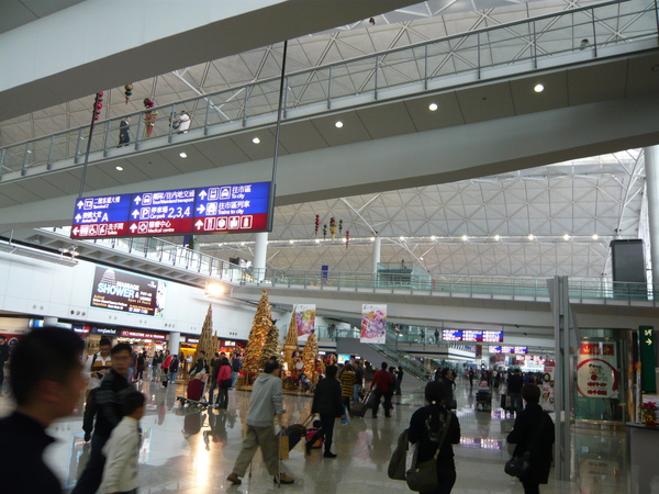 忙碌的香港機場 忙碌的香港機場