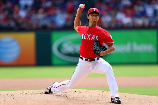 Yu+Darvish+Los+Angeles+Angels+Anaheim+v+Texas+RHQlWLGHVUQl