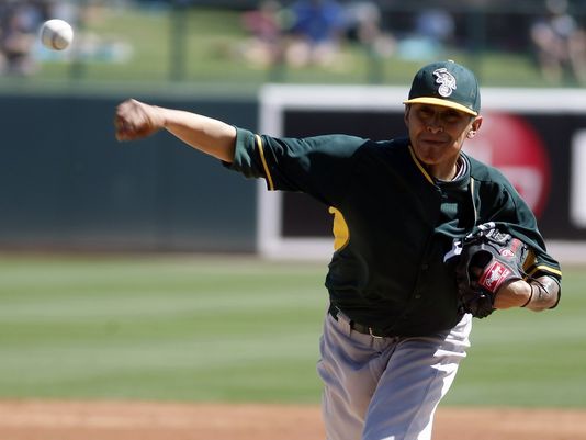 1395240509000-USP-MLB-Spring-Training-Oakland-Athletics-at-Chic