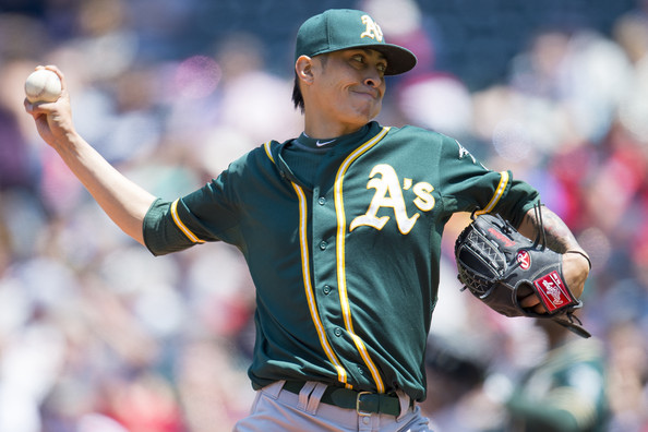 Jesse+Chavez+Oakland+Athletics+v+Cleveland+8SMyRgJGm59l