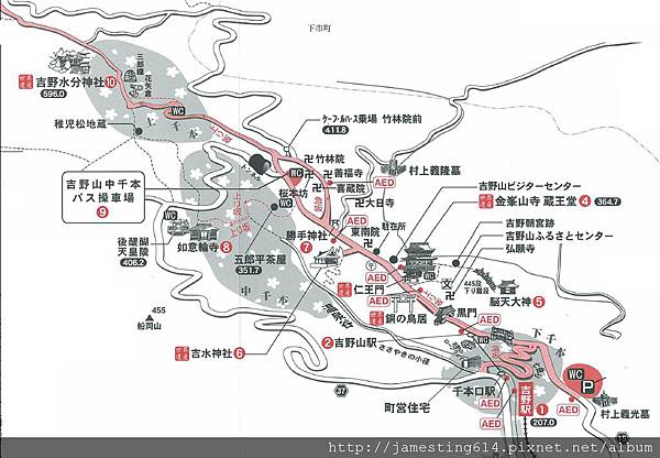 吉野山區域 吉野山區域