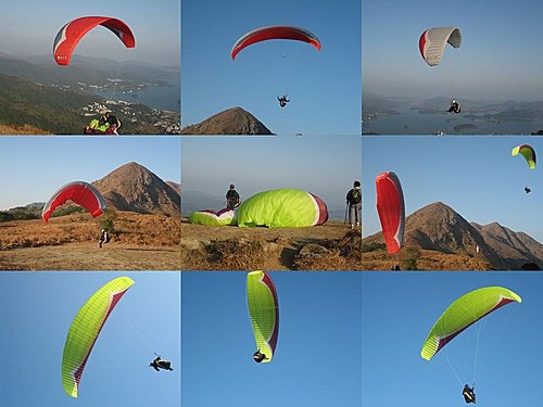 在昂平邂逅飛行傘