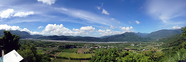 鹿野高台全景