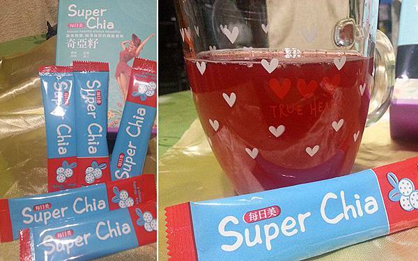 每日美Super Chia噹噹水內容物 每日美Super Chia噹噹水內容物