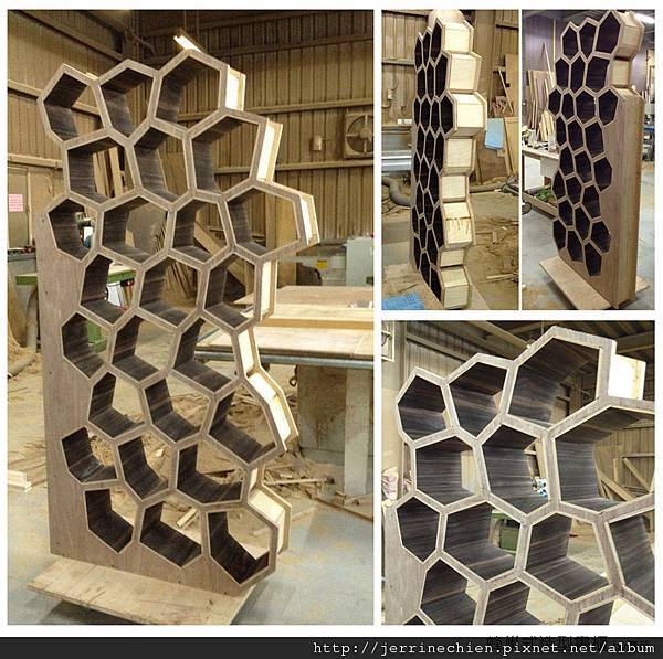 半成品-蜂巢造型書櫃 半成品-蜂巢造型書櫃