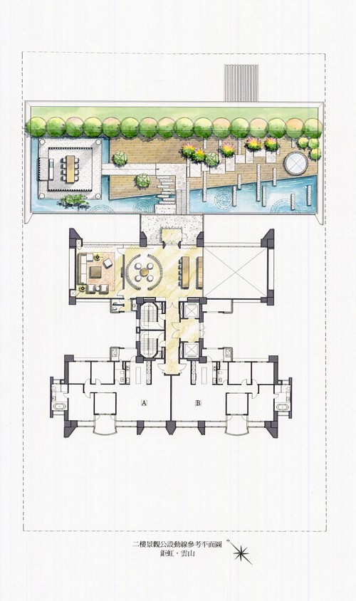 鉅虹建設「鉅虹雲山」2011-03-03 16-2樓景觀公設動線參考平面圖.jpg