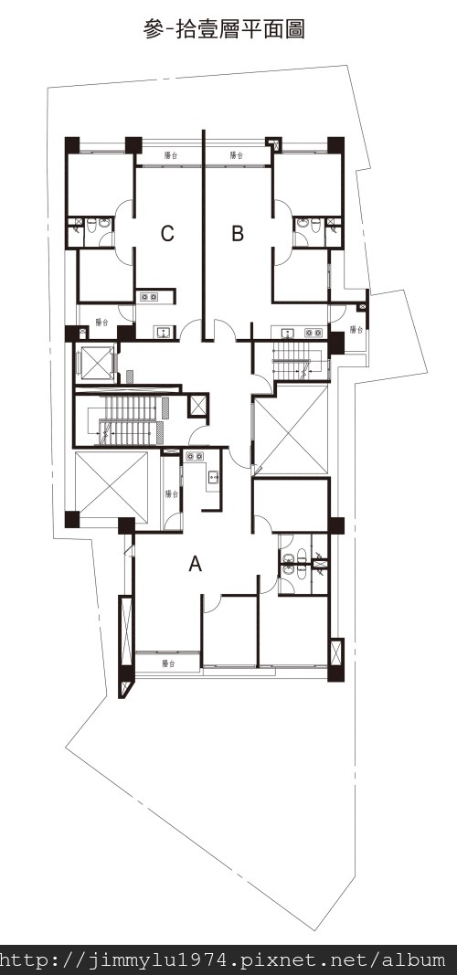 [新竹城隍] 建祥建設「建祥靜居」(大樓) 2013-12-23 002 標準層平面參考圖.JPG